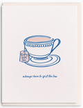 Spill the Tea - Letterpress Everyday Greeting Card